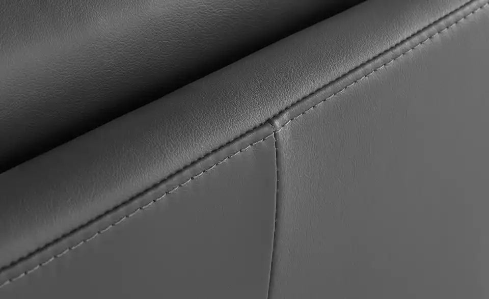 Stressless Ecksofa Stella im Raum – Balance Adapt Schaukelfunktion, Leder Steingrau – Stressless
