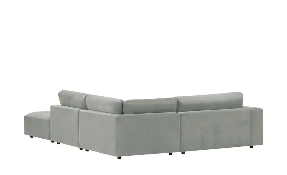 Musterring Ecksofa Lucia im Raum gestellt – 1,5 Sitze, Steingrau Polyester – Musterring