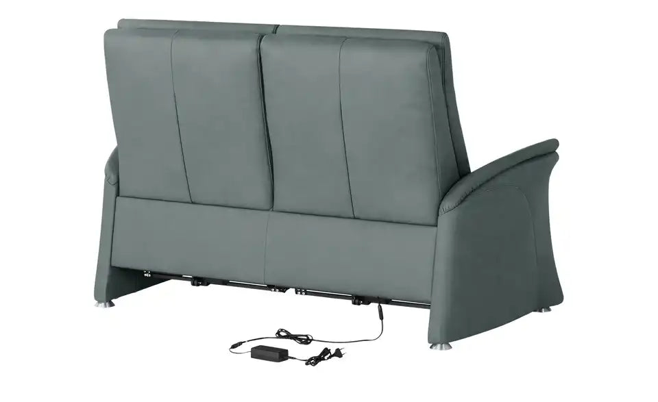 himolla Einzelsofa 4011 im Raum – freistehendes Ledersofa Rauchblau modern – himolla