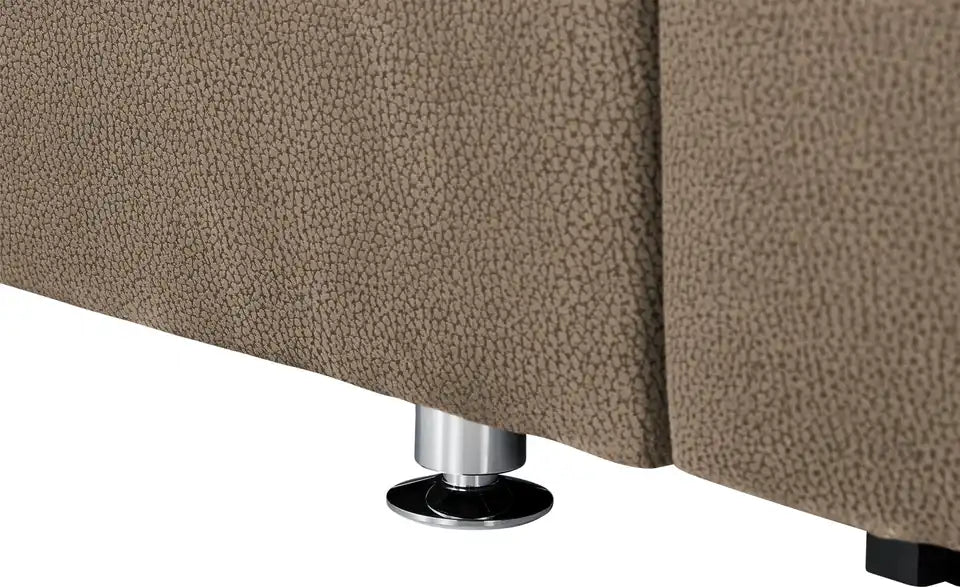Wohnlandschaft Amanda Gesamtansicht von hinten – 260 cm Tiefe, Mikrofaser Braun – Lounge Collection