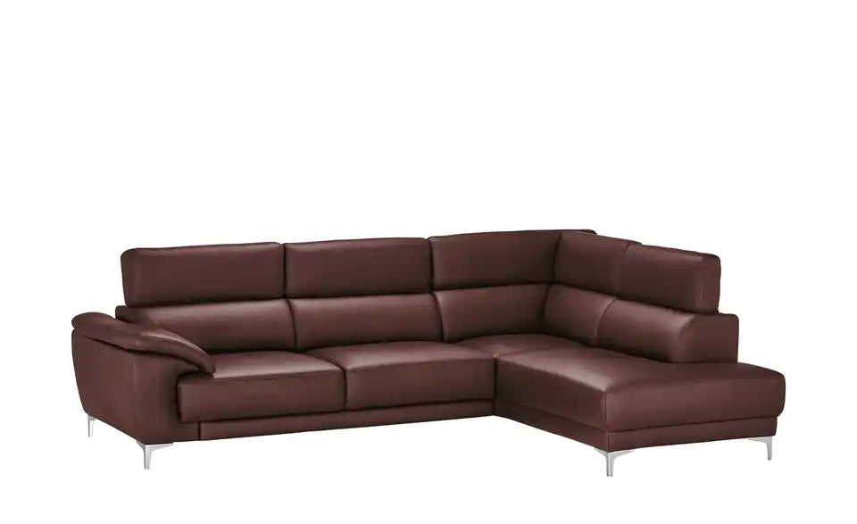 Max Schelling Ecksofa Vita Detailansicht Fuß – Metall eckig, Rotbraun – Max Schelling