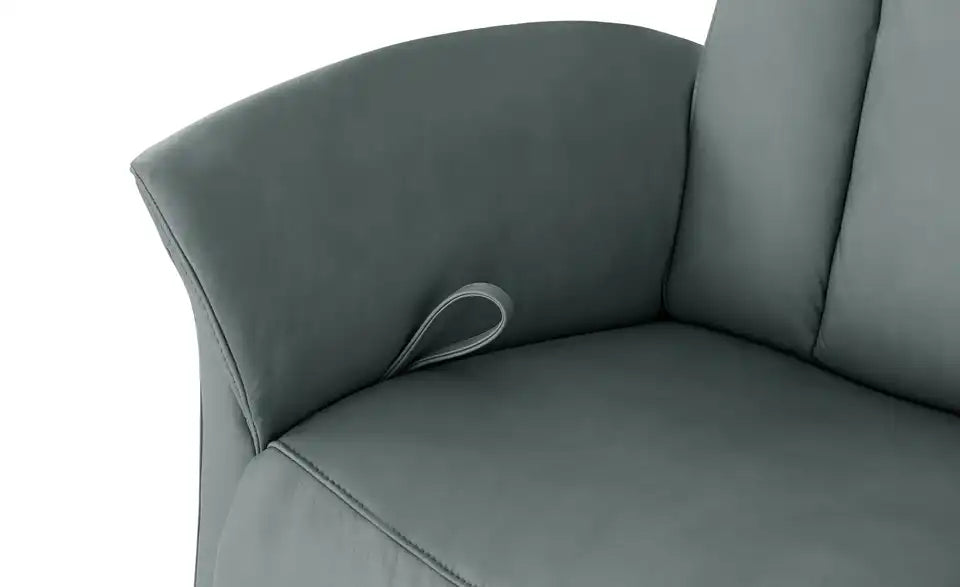 himolla Trapezsofa 4010 Nahaufnahme Ablage – Schichtholz Buche Wildeiche bianco – himolla