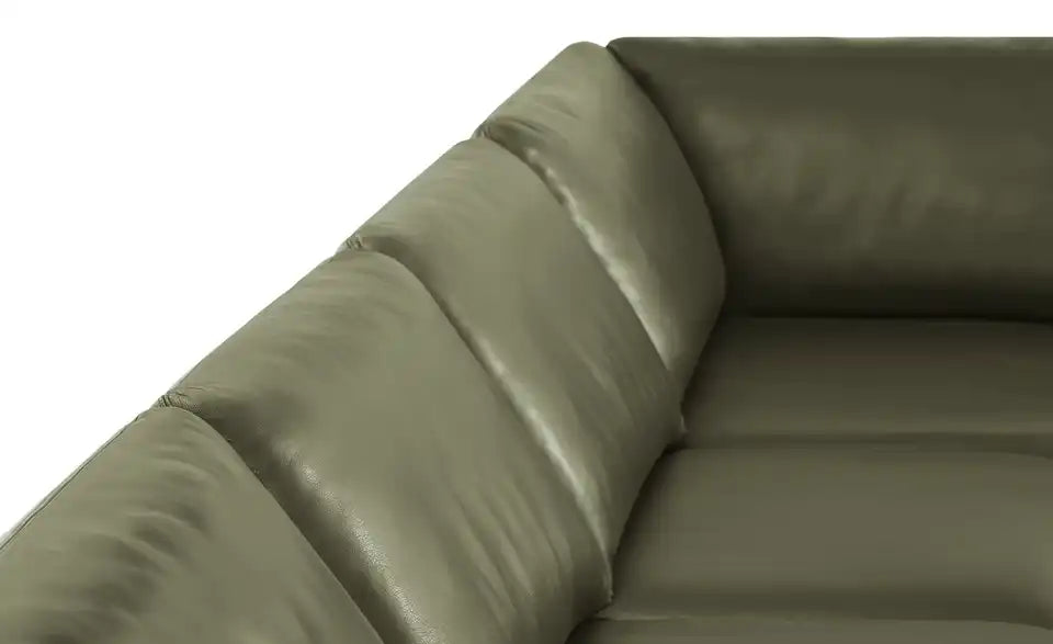 Nils Olsen Leder-Wohnlandschaft Alva Rueckenansicht – frei im Raum stellbar, Tiefe 309 cm – Nils Olsen