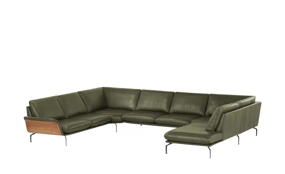 Nils Olsen Leder-Wohnlandschaft Alva Seitenansicht – Sitzhöhe 43 cm, Sitztiefe 61 cm – Nils Olsen