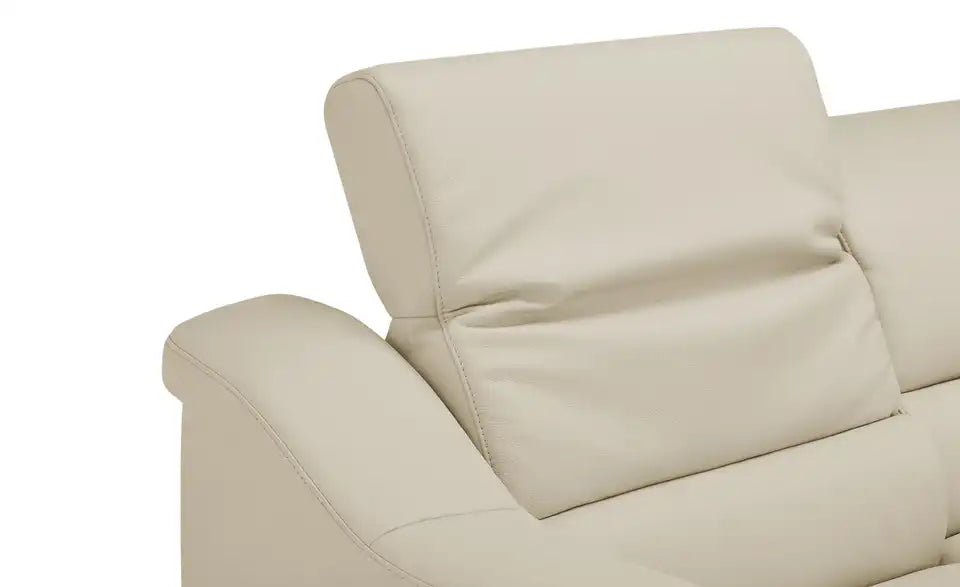 himolla Ecksofa 1301 Draufsicht – Beige Leder, Ausrichtung rechts – himolla