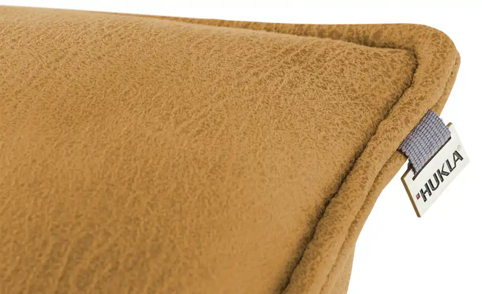 Ecksofa Michelle Schräg­ansicht – edelstahlfarbenes Kufengestell, zeitloses Design – Mein Sofa bold