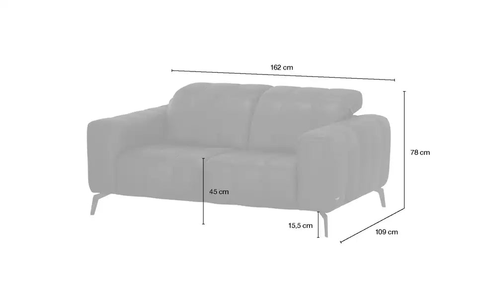 Natuzzi Editions Ledersofa Portento Gesamtansicht Raum – Grundfunktion, Leder Schwarz – Natuzzi Editions