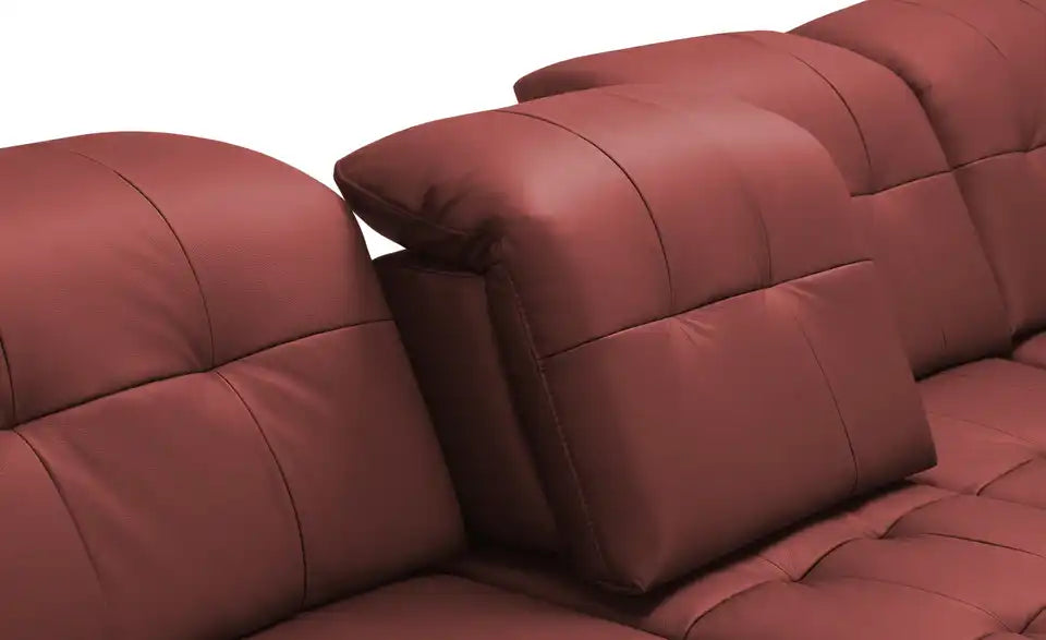 Lounge Collection Wohnlandschaft Leder Jona Gesamtansicht seitlich – Vintage Zeitlos, Leder 100% – Lounge Collection