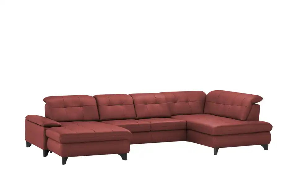 Lounge Collection Wohnlandschaft Leder Jona Detailansicht – Sitztiefenverstellung manuell, Sitztiefe 79 cm – Lounge Collection