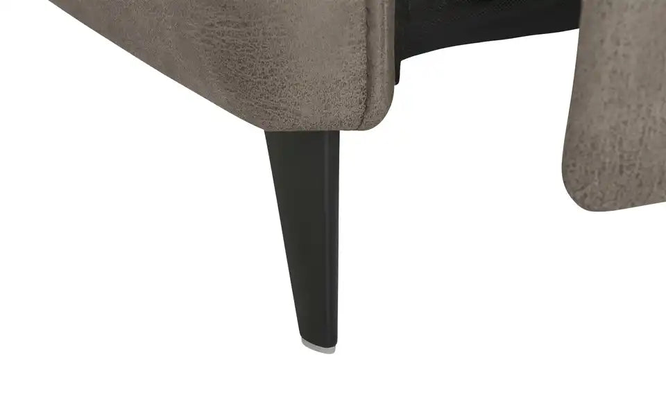 Hukla Sofa 2,5-sitzig Solea Detailansicht Material – Polyester/Lederfaser, Grau – Hukla