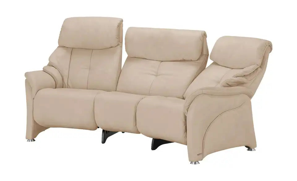 himolla Trapezsofa 4217 von vorne – Elfenbein, Sitzhöhe 44 cm – himolla