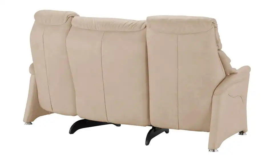 himolla Trapezsofa 4217 Schraegansicht seitlich – Bodenfreiheit 2,5 cm, Elfenbein – himolla