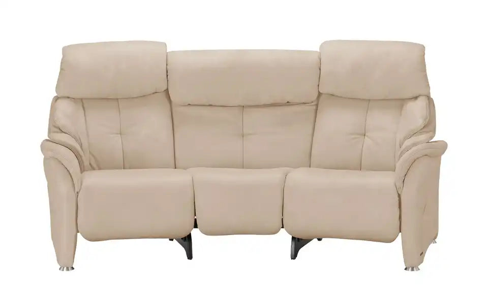 himolla Trapezsofa 4217 Seitenansicht – Kufengestell Silbergrau/Schwarz, Relaxfunktion – himolla