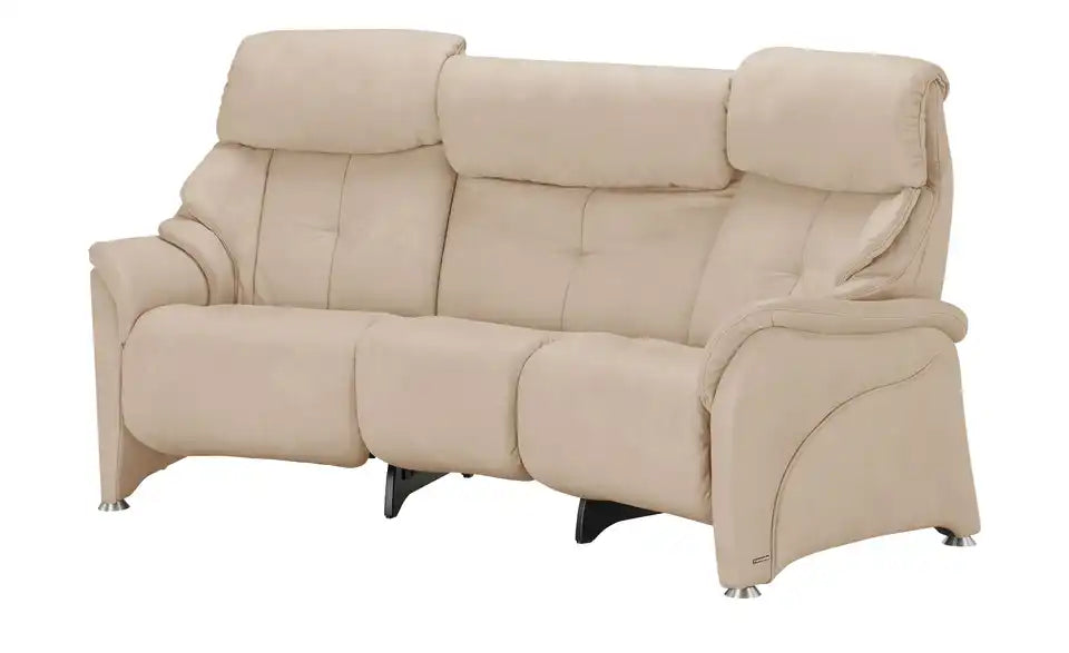 himolla Trapezsofa 4217 Schraegansicht – 3-Sitzer Leder, Federkern-Kaltschaum – himolla