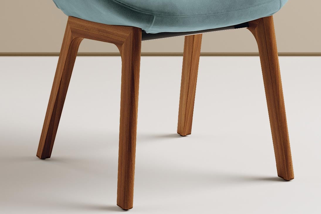AMELIE WOOD Stuhl Draufsicht – modernes Design, skandinavischer Stil – Bontempi Casa