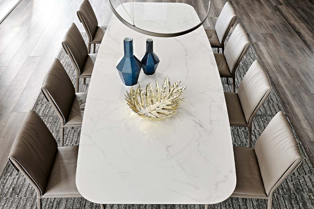 TYRON KERAMIK Esstisch im Raum – Designer-Esstisch für das Esszimmer – Cattelan Italia