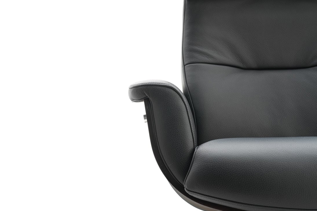 HOLLYWOOD Relaxkombi Detailansicht Hocker – Echtleder, Relaxposition – Alberta