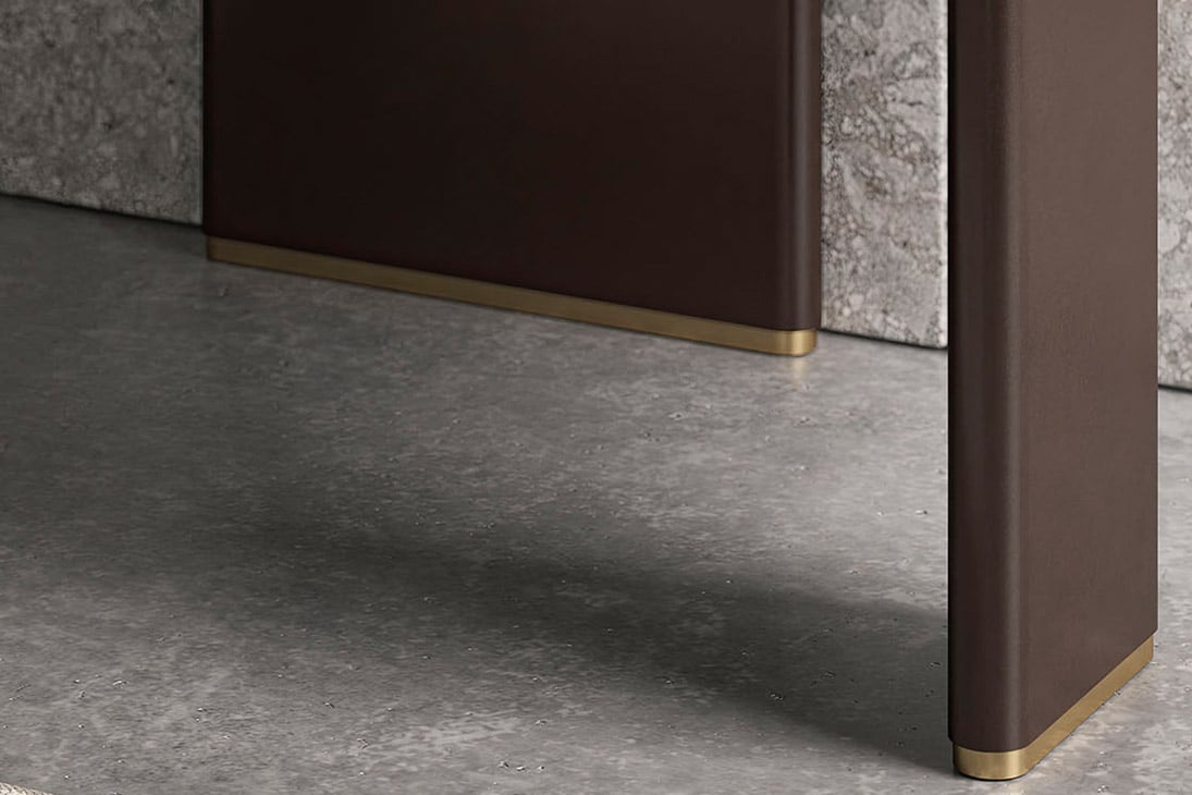 JULIAN Nachttisch Schraegansicht – Design-Nachttisch Luxus, Eiche RB – Cattelan Italia