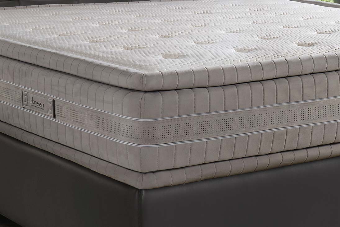 TRESOR Matratze Detailansicht – Bezug abziehbar, Textil, Dual Technology – Dorelan