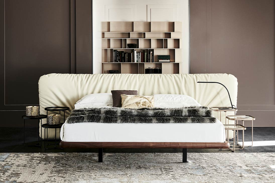 MARLON Bett Nahaufnahme Bezug – PVC 69% Polyester 30%, Scheuerbeständigkeit 50.000 – Cattelan Italia