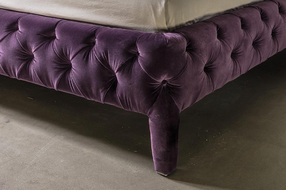 WINDSOR DREAM Bett Rückenansicht – Metallgestell, Baumwolle 100% – Arketipo