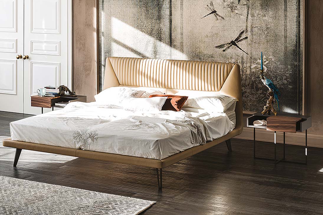 DANTE Nachttisch im Raum – stilvolle Ergänzung im modernen Schlafzimmer – Cattelan Italia
