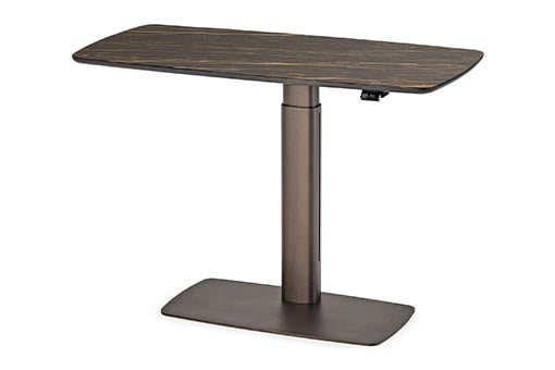 RUNNER KERAMIK Schreibtisch von vorne – elektronisch höhenverstellbar, 72–110 cm – Cattelan Italia