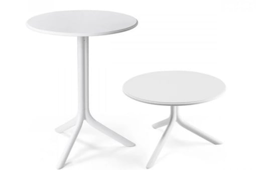 SPRITZ Garten-Bistrotisch als Bistrotisch – Höhe 77 cm, weißer Kunststoff wetterfest – Nardi
