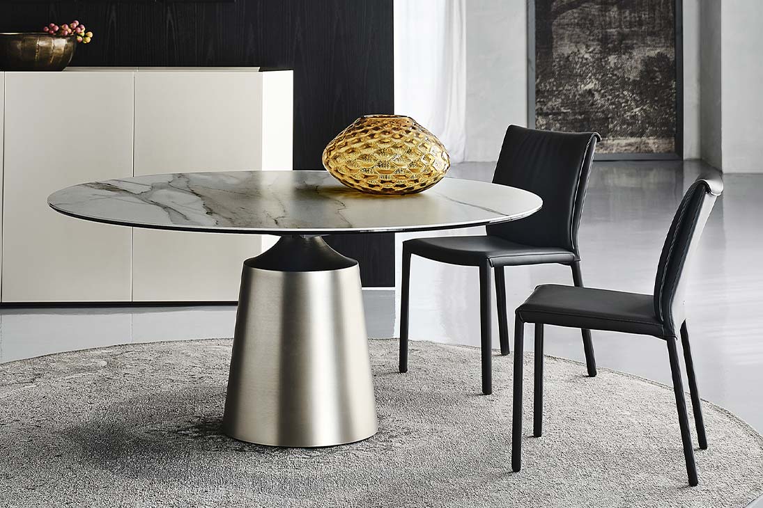 ITALIA Stuhl Detailansicht Fuß – Stuhlbeine in elegantem Design, stabile Konstruktion – Cattelan Italia