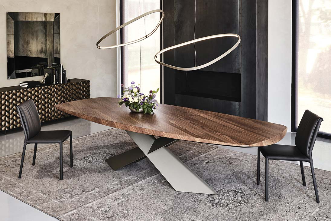 ITALIA Stuhl Draufsicht – Sitzfläche Lino ECP48, Breite 48 cm – Cattelan Italia