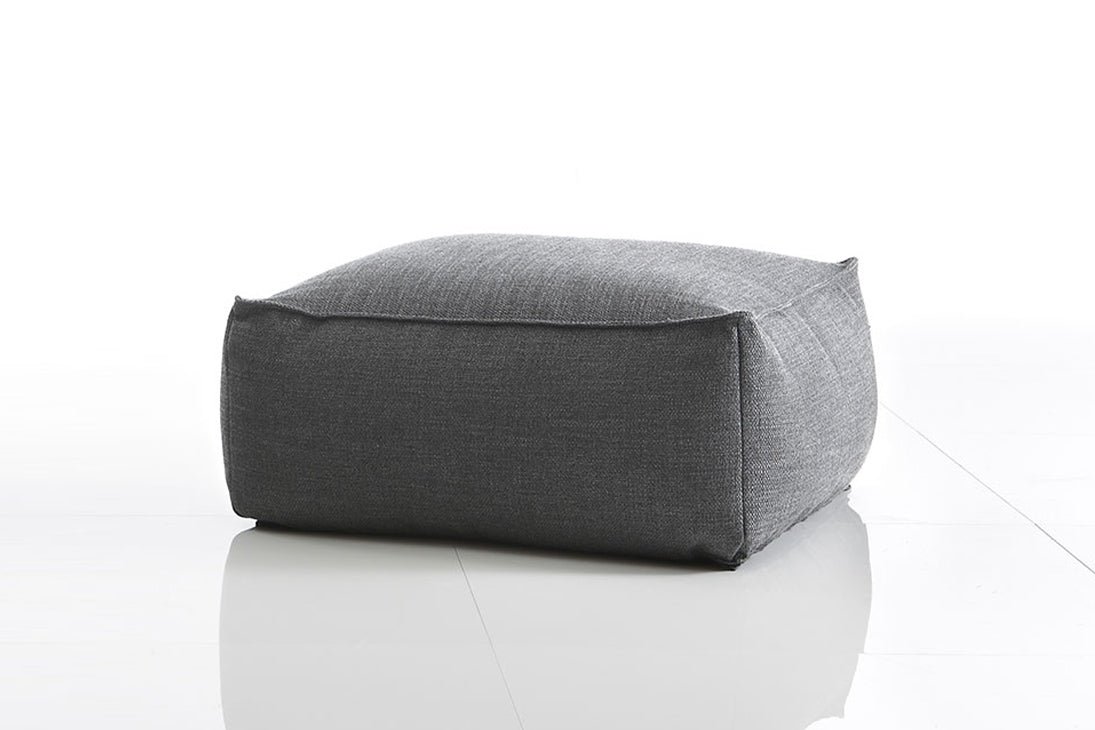 MORBIDOSO Hocker Detailansicht Bezug – Pave Braun-Beige, scheuerbeständig – Alberta