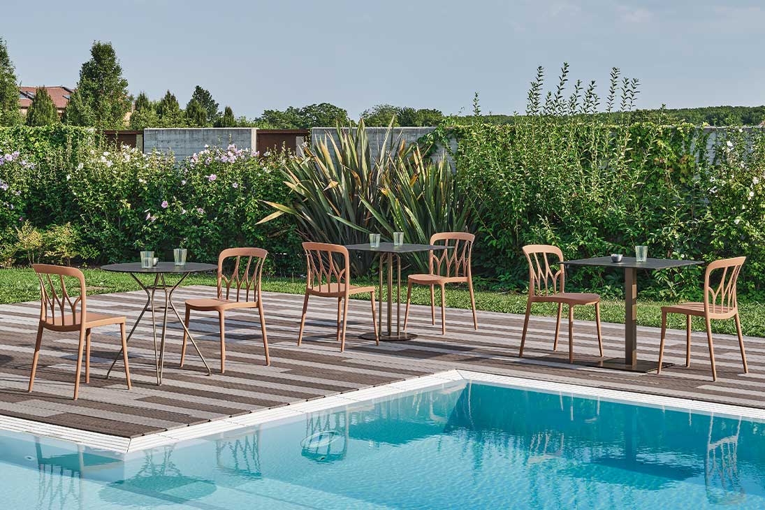 GALAXY Gartenstuhl im Freien – wetterfest, für Terrasse und Garten geeignet – Bontempi Casa