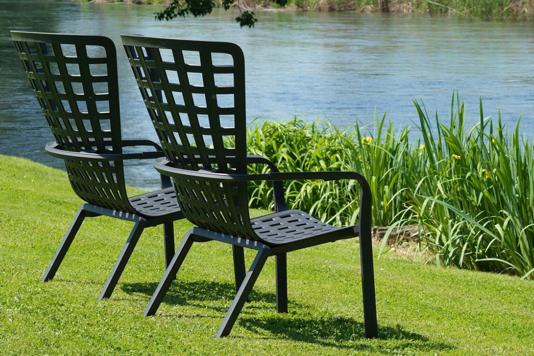 FOLIO Gartensessel Gesamtansicht – Bianco, 72x93x113 cm, Nardi Design – Nardi