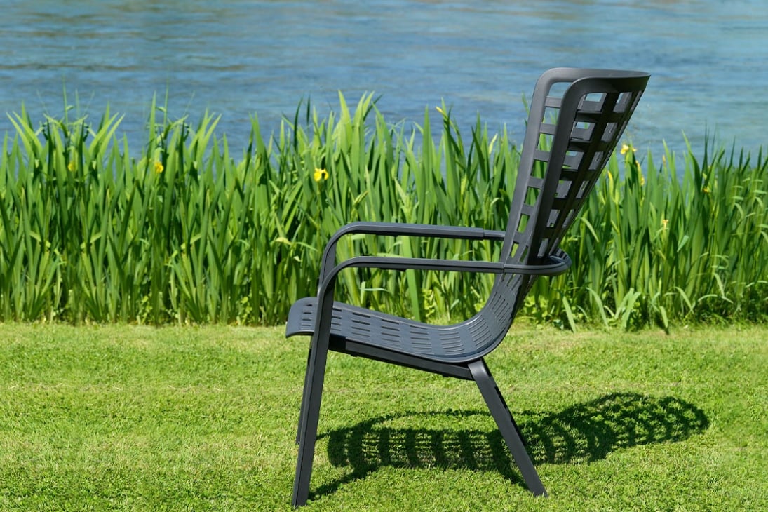 FOLIO Gartensessel auf Terrasse – Nostalgischer Charme, UV-beständig – Nardi