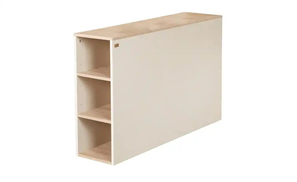 Roba Stauraumbett Elis Detailansicht – Melamin-Spanplatte, Farbe Cashmere – Roba