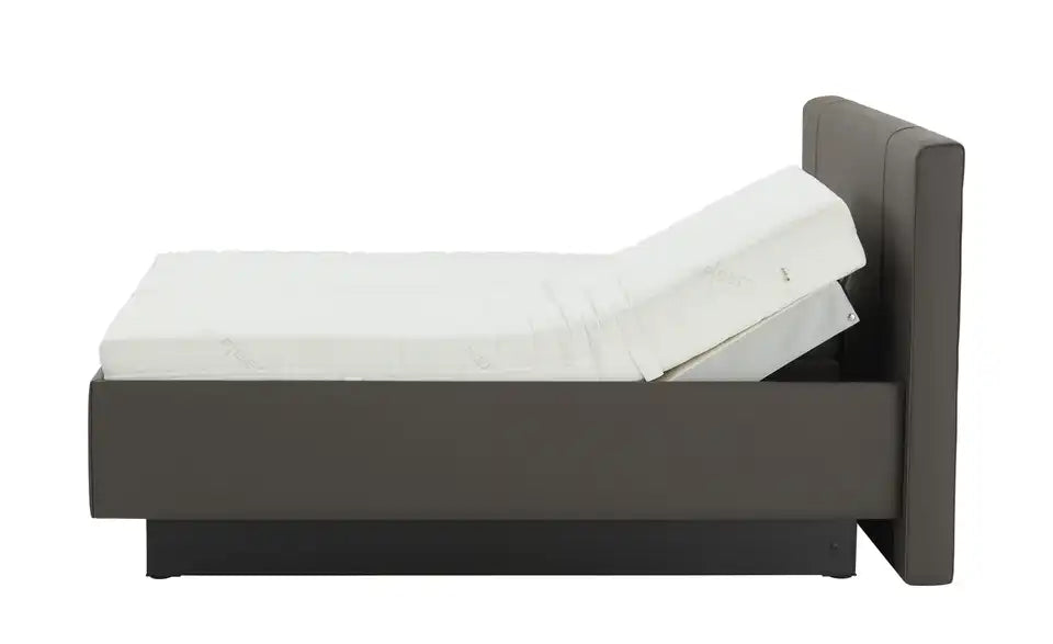 RUF Boxspringbett Silva Fußteil – schwarze Kunststofffüße Sockel – RUF