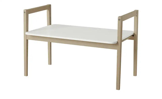 PAIDI Tischplatte Little Cloud Gesamtansicht – Holzwerkstoff Kreideweiß, 61×93,2 cm – PAIDI