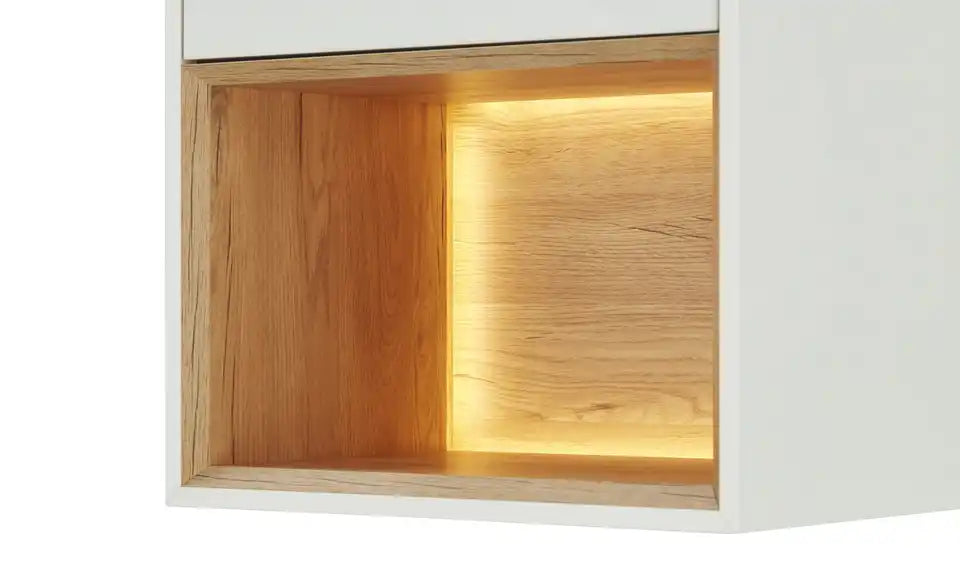Jette Home Wohnkombination Coruna Rueckenansicht – Hängevitrine 52,8 cm breit, 136,8 cm hoch – Jette Home
