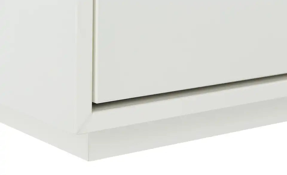Jette Home Wohnkombination Coruna Highboard-Ansicht – 52,8x141,1x37,2 cm, Weiß/Eiche – Jette Home