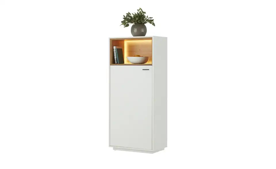 Jette Home Highboard Coruna Detailansicht LED – integrierte Beleuchtung, Eiche Gustavson – Jette Home