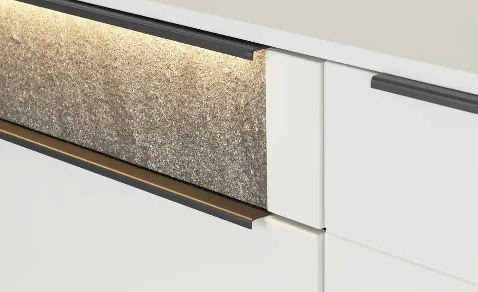 Jette Home Wohnkombination Stone Detailansicht – Schubkasten mit Dämpfung in Stein-Optik – Jette Home