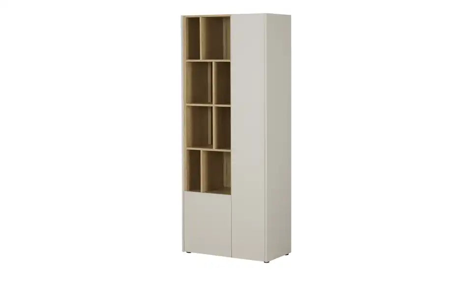 Loop your Style Standregal Paso Gesamtansicht – Kaschmirfarben, 79x194x42 cm – Loop your Style
