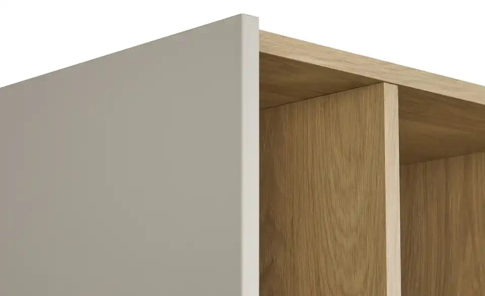 Loop your Style Standregal Paso Rückwand Detail – Eiche Hikora Nachbildung, melaminbeschichtet – Loop your Style