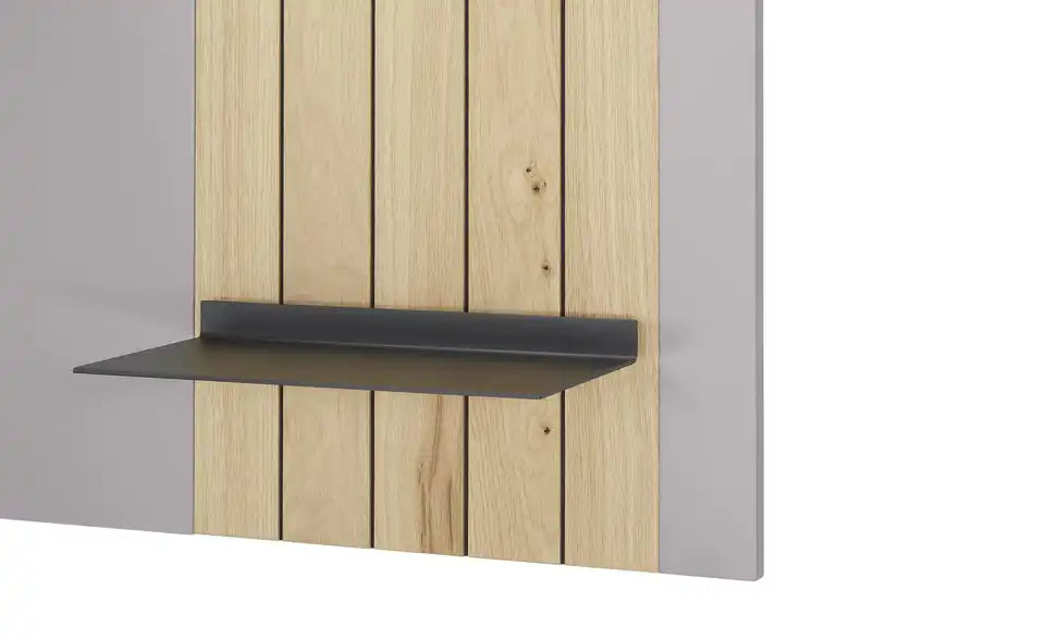 Jette Home Wohnkombination Como Rueckenansicht – Holzwerkstoff beschichtet, Farbe Hellgrau – Jette Home