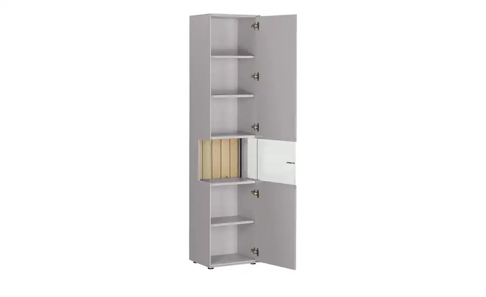 Jette Home Vitrine Como Nahaufnahme Einlegeboden – Holzwerkstoff beschichtet, Hellgrau – Jette Home