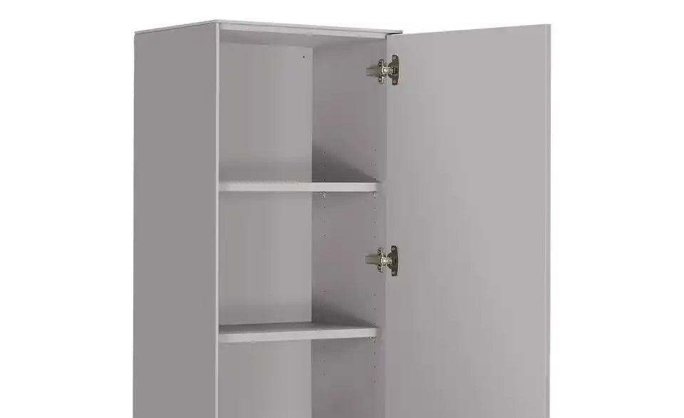 Jette Home Vitrine Como Detailansicht Rückwand – Hellgrau beschichtet, Holzwerkstoff – Jette Home