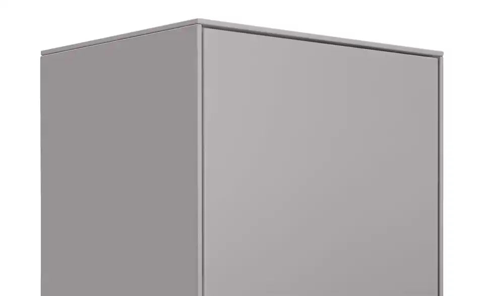 Jette Home Vitrine Como im Raum – Samtgrau Glasvitrine im Wohnzimmer – Jette Home