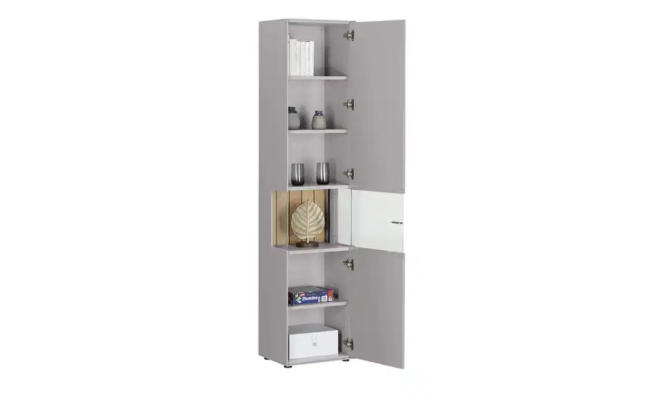 Jette Home Vitrine Como Detailansicht Sockel – schwarze Kunststofffüße, Gleiter – Jette Home