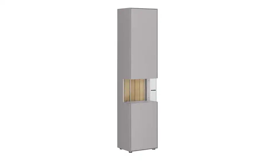 Jette Home Vitrine Como von vorne – Glastür Drehtür Anschlag links – Jette Home
