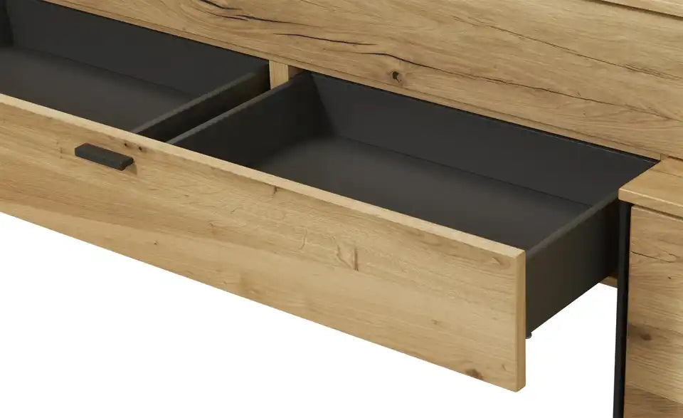 SCHÖNER WOHNEN Wohnkombination Andra Vitrine – 62x139 cm Glasfront – SCHÖNER WOHNEN Kollektion